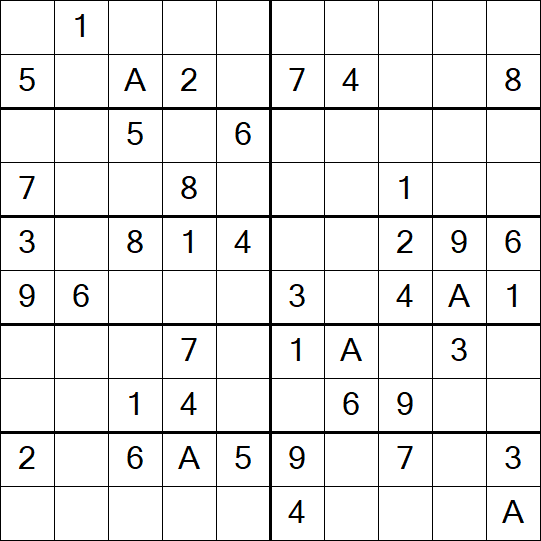 Sudoku 10x10 - Einfach