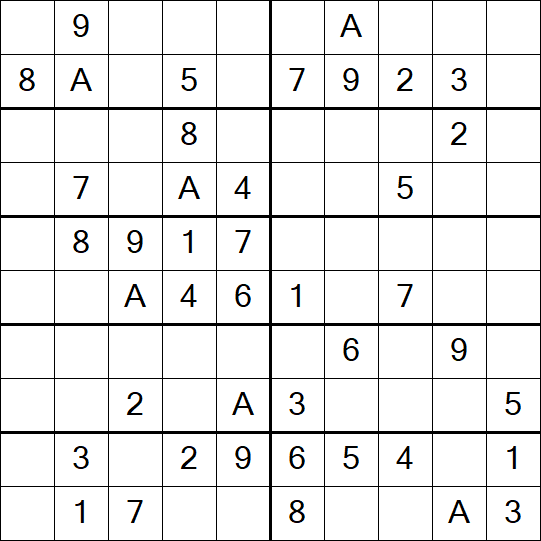 Sudoku 10x10 - Easy