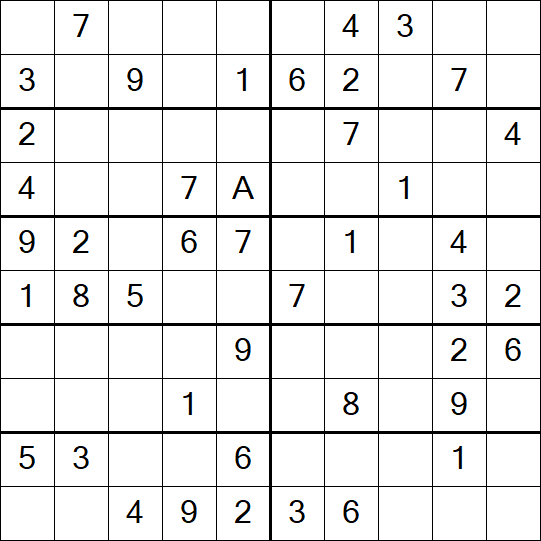 Sudoku 10x10 - Einfach