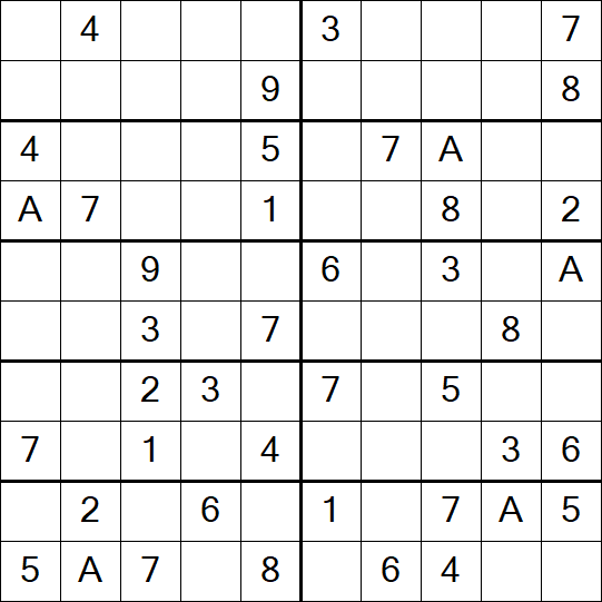 Sudoku 10x10 - Easy