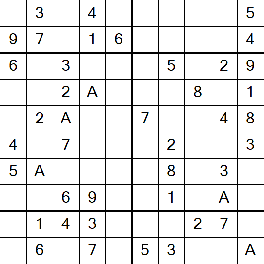 Sudoku 10x10 - Easy