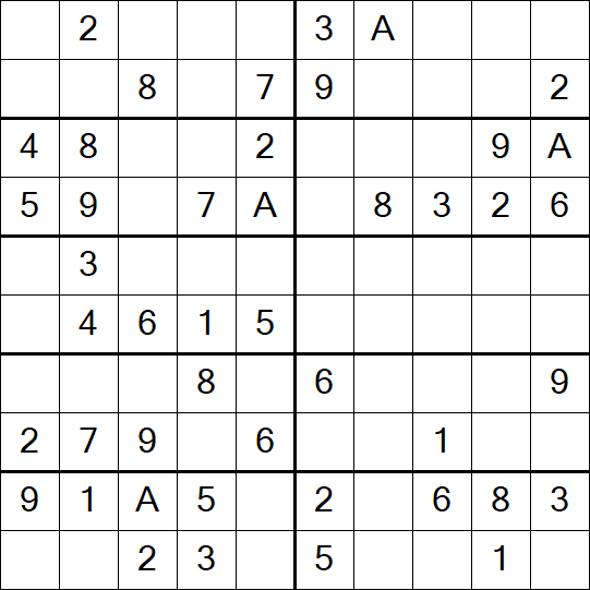 Sudoku 10x10 - Easy