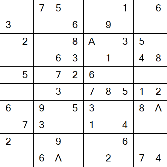 Sudoku 10x10 - Easy