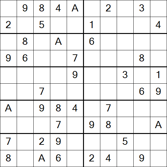Sudoku 10x10 - Easy