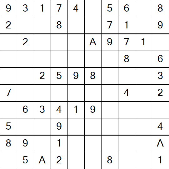 Sudoku 10x10 - Easy