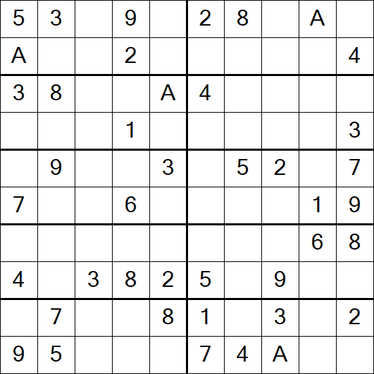 Sudoku 10x10 - Easy