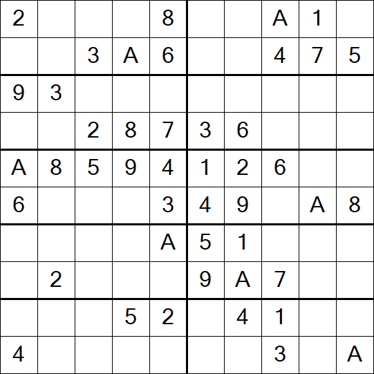 Sudoku 10x10 - Easy