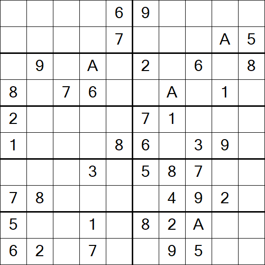 Sudoku 10x10 - Easy