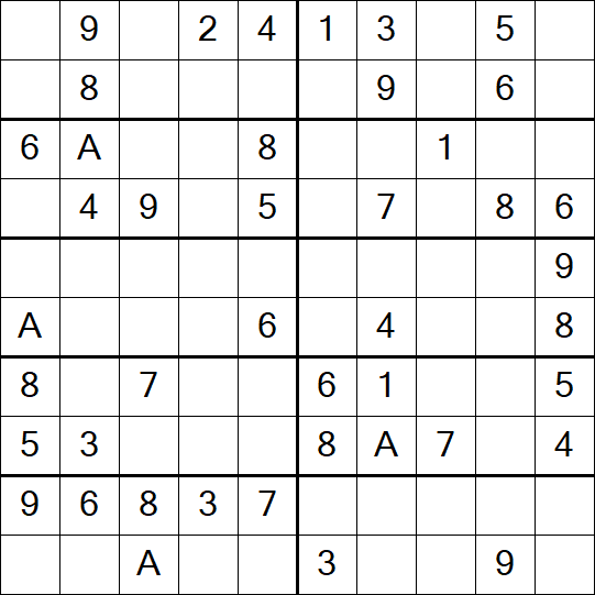 Sudoku 10x10 - Easy