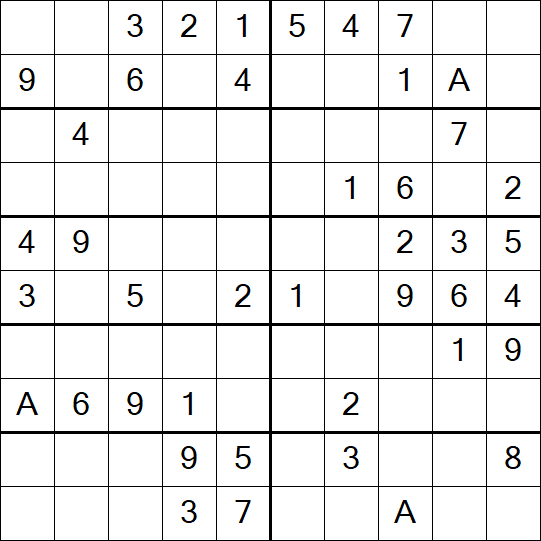 Sudoku 10x10 - Easy