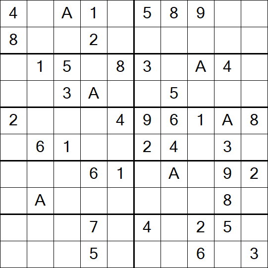 Sudoku 10x10 - Einfach