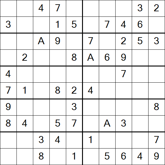 Sudoku 10x10 - Einfach