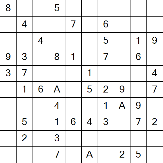 Sudoku 10x10 - Easy