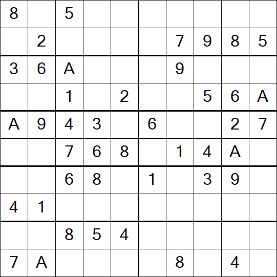 Sudoku 10x10 - Easy
