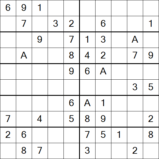 Sudoku 10x10 - Easy