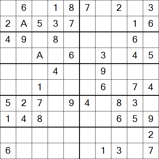 Sudoku 10x10 - Easy