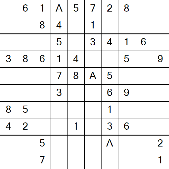 Sudoku 10x10 - Simple