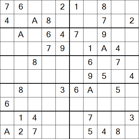 Sudoku 10x10 - Simple