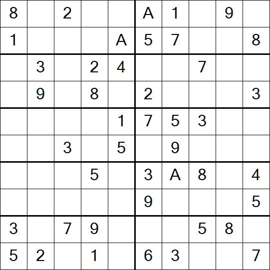 Sudoku 10x10 - Simple