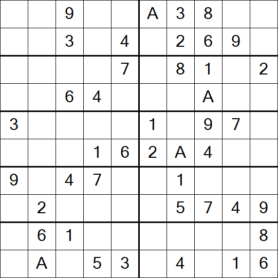 Sudoku 10x10 - Simple