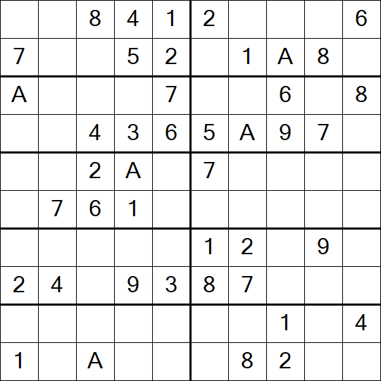 Sudoku 10x10 - Easy