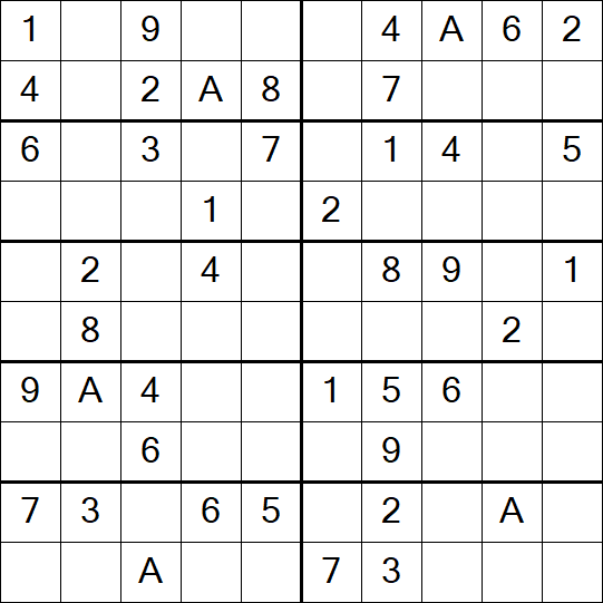 Sudoku 10x10 - Easy