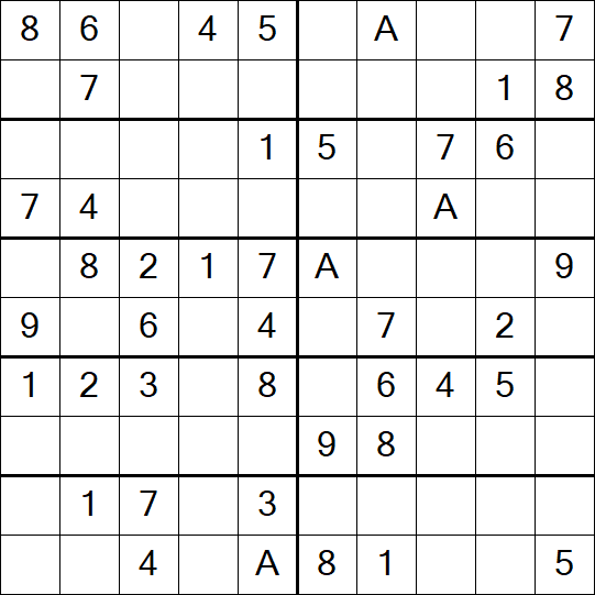 Sudoku 10x10 - Einfach