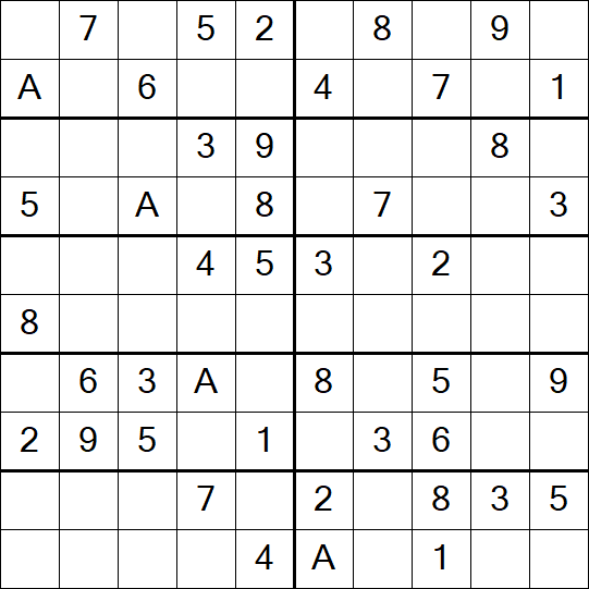 Sudoku 10x10 - Simple