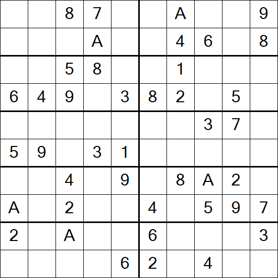 Sudoku 10x10 - Fácil