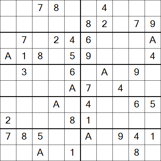 Sudoku 10x10 - Simple