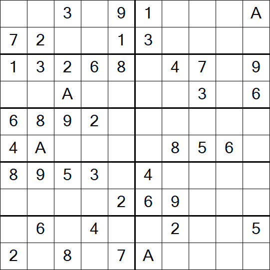 Sudoku 10x10 - Simple