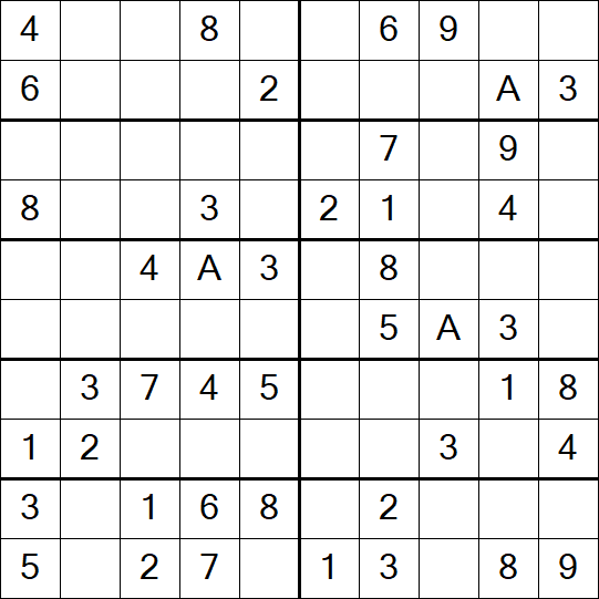 Sudoku 10x10 - Einfach