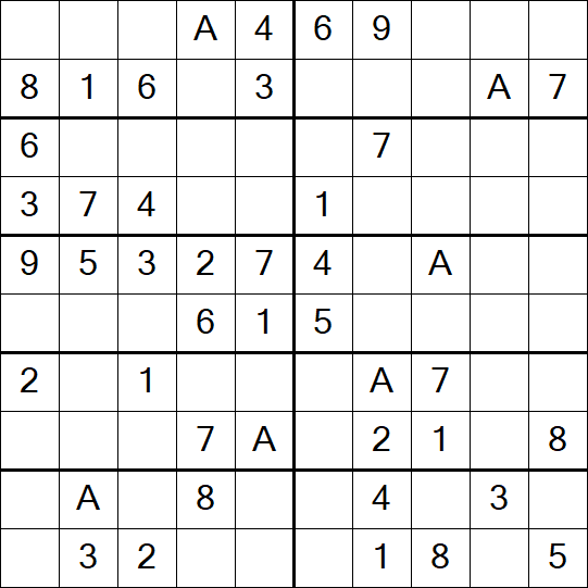 Sudoku 10x10 - Einfach