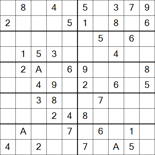Sudoku 10x10 - Einfach