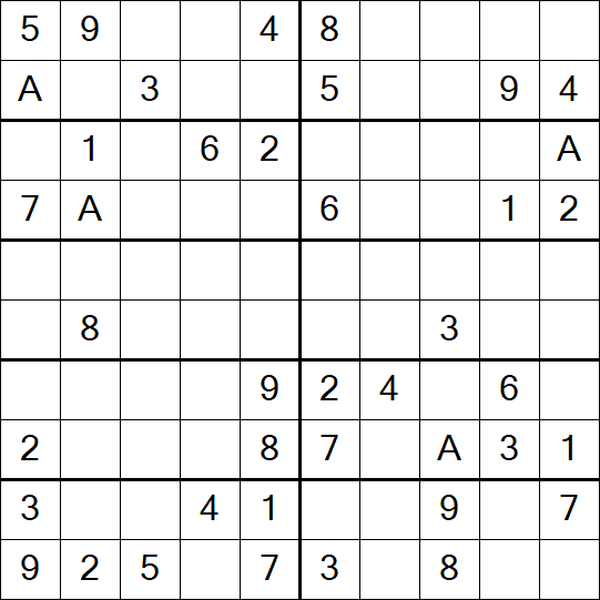 Sudoku 10x10 - Einfach