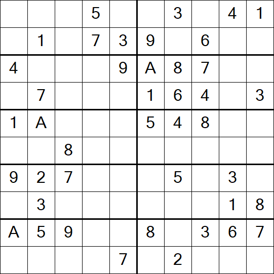 Sudoku 10x10 - Easy