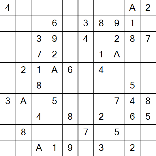 Sudoku 10x10 - Easy