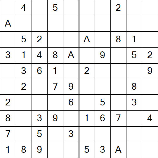 Sudoku 10x10 - Simple