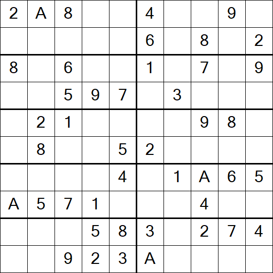 Sudoku 10x10 - Easy