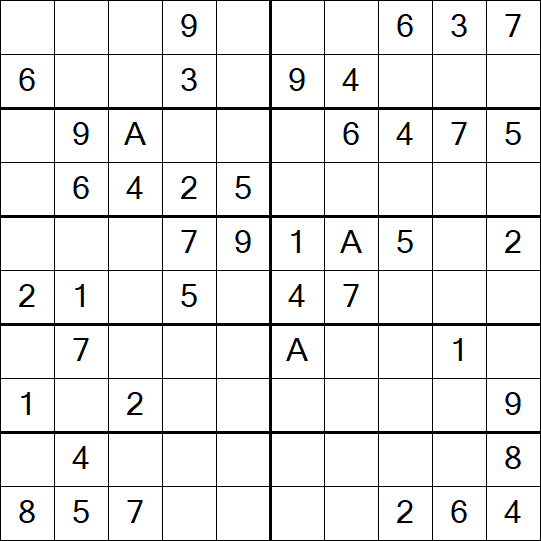 Sudoku 10x10 - Fácil