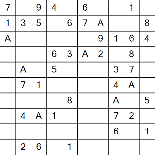 Sudoku 10x10 - Easy