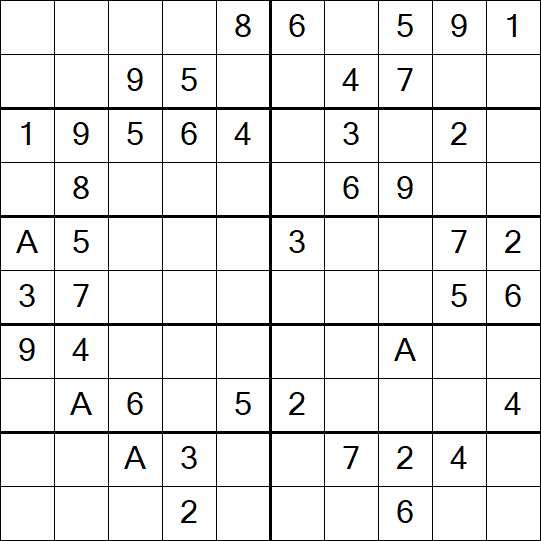 Sudoku 10x10 - Einfach
