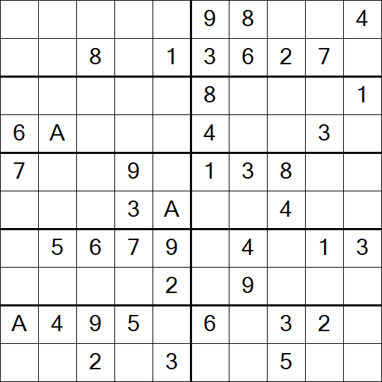 Sudoku 10x10 - Einfach