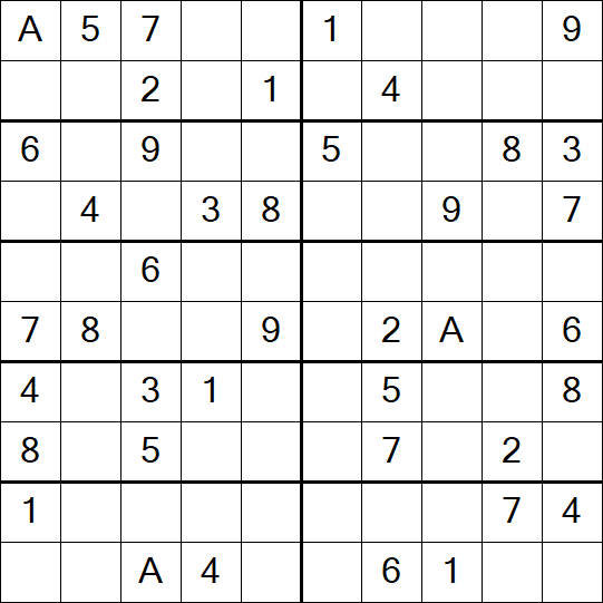 Sudoku 10x10 - Simple