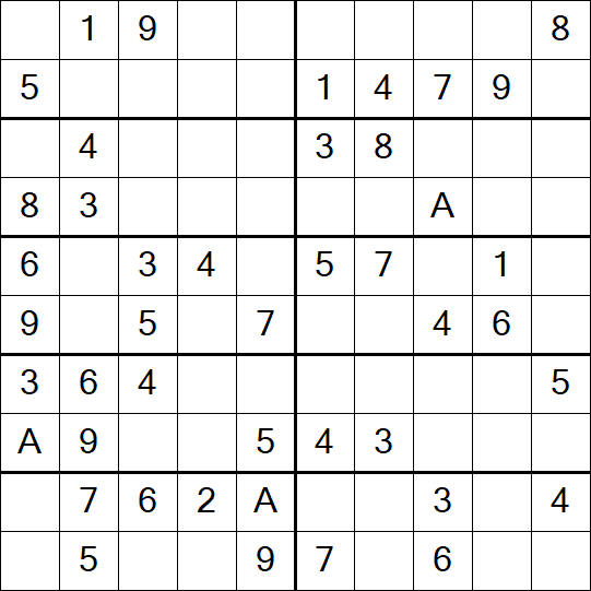 Sudoku 10x10 - Simple