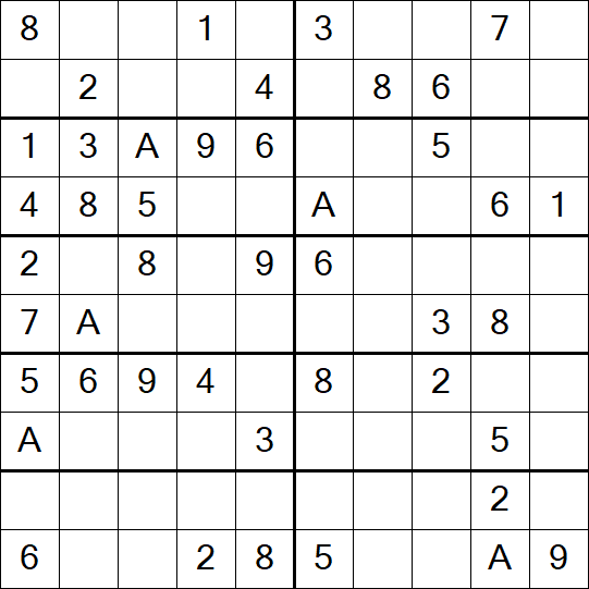 Sudoku 10x10 - Simple