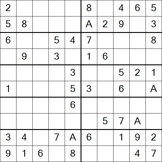 Sudoku 10x10 - Simple