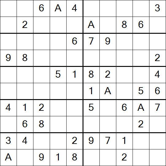 Sudoku 10x10 - Simple