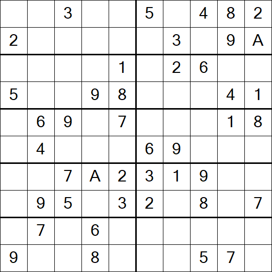 Sudoku 10x10 - Simple