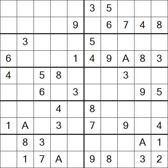 Sudoku 10x10 - Simple